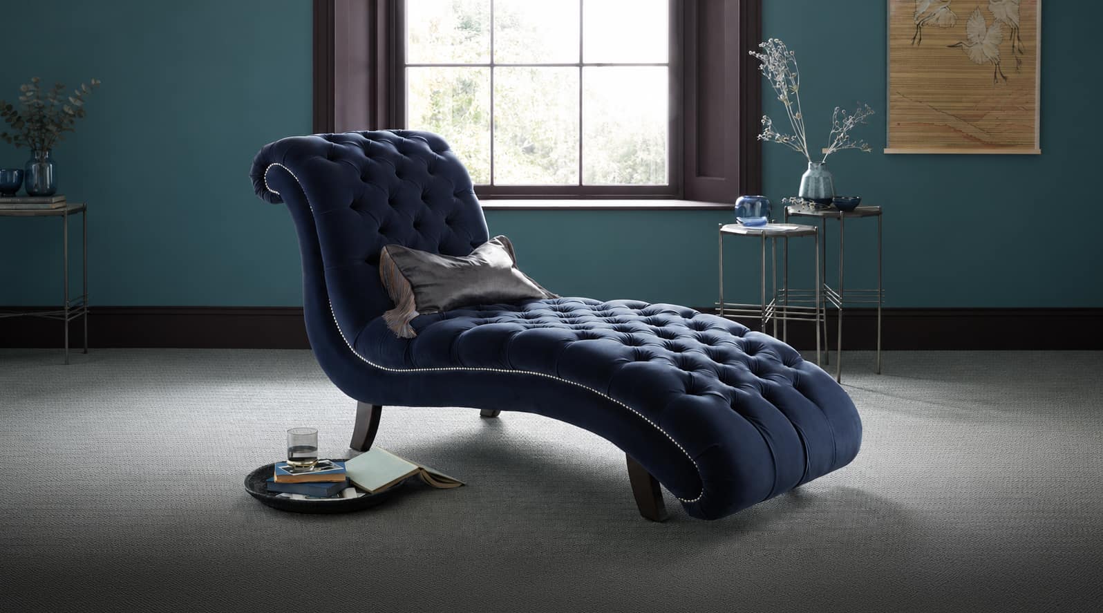 Chesterfield Recamieren mit eleganter Knopfheftung, handgefertigt, luxuriös und individuell maßgeschneidert